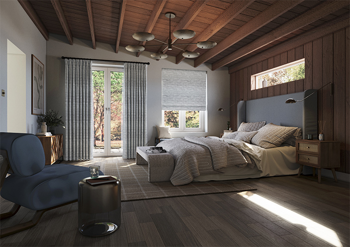 Laura Ashley Whinfell, Silver - Twist&Fit Roman Blind - Image 7